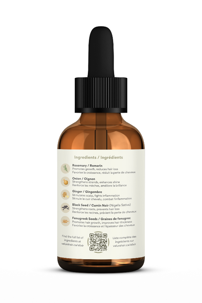 Velura Hair Elixir - Back (Ingredients)